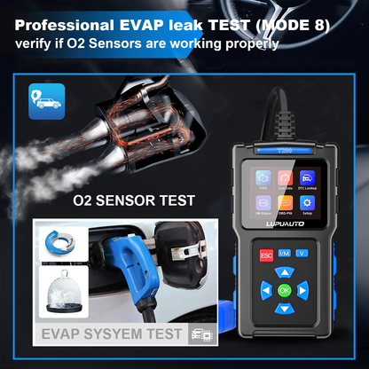 KONTOP T200 Professional OBD2 Scanner | Full System Code Reader with Live Data & EVAP Test