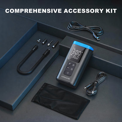 KONTOP Mini Portable Tire Inflator | Cordless Air Pump with Auto Shut-Off & Power Bank