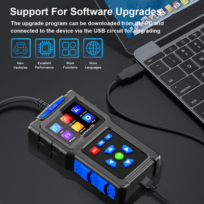 KONTOP T200 Professional OBD2 Scanner | Full System Code Reader with Live Data & EVAP Test