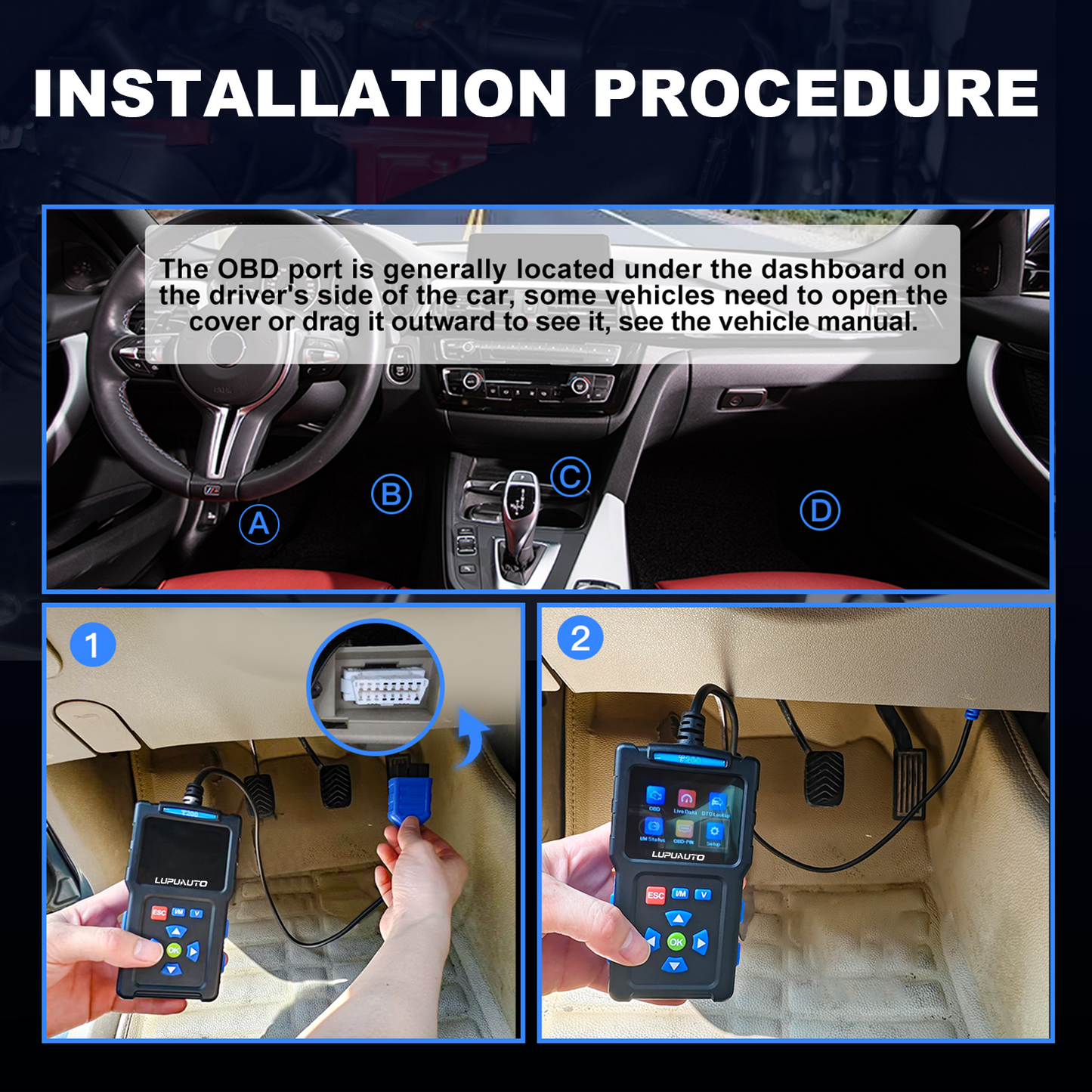 KONTOP T200 Professional OBD2 Scanner | Full System Code Reader with Live Data & EVAP Test