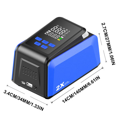 KONTOP 4-IN-1 Portable Tire Inflator | 150 PSI Fast Air Pump, Wireless & Car Power Dual Mode