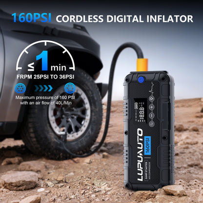 KONTOP 4000A Jump Starter with Air Compressor | 160 PSI Tire Inflator