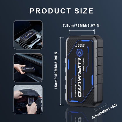 KONTOP 4000A Jump Starter | Portable Battery Booster for 10L Gas & 8.5L Diesel Engines