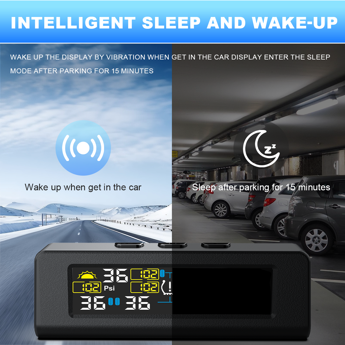 KONTOP 6-Sensor Smart TPMS | Solar & USB Tire Pressure Monitoring System for RV, Truck & Trailer