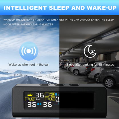 KONTOP 6-Sensor Smart TPMS | Solar & USB Tire Pressure Monitoring System for RV, Truck & Trailer
