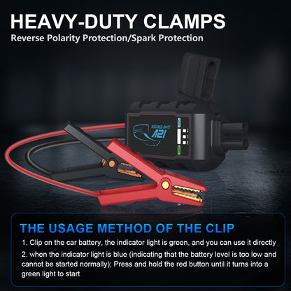 KONTOP 2500A Jump Starter | 7.5L Gas & 5.0L Diesel Car Battery Booster with Power Bank & LED Light