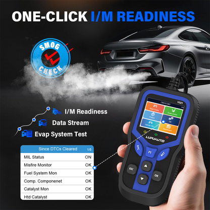 KONTOP V321 OBD2 Scanner & Battery Tester | Read & Clear Codes, Live Data, DTC Lookup