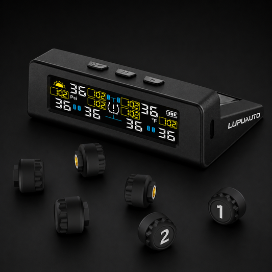 KONTOP 6-Sensor Smart TPMS | Solar & USB Tire Pressure Monitoring System for RV, Truck & Trailer