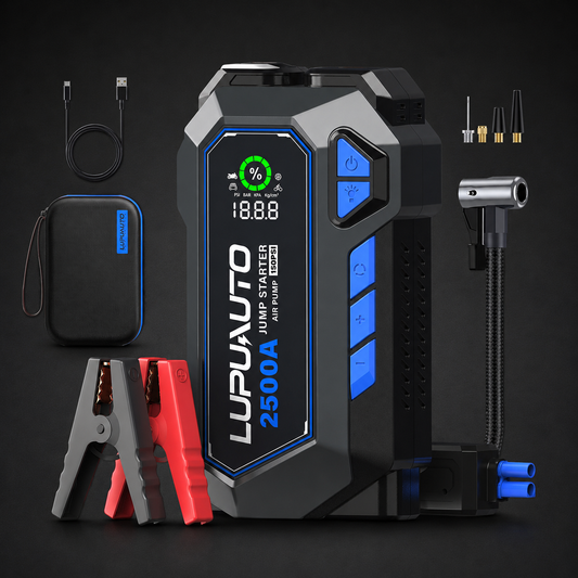 KONTOP 2500A Jump Starter with Air Compressor | 150 PSI Tire Inflator & Power Bank
