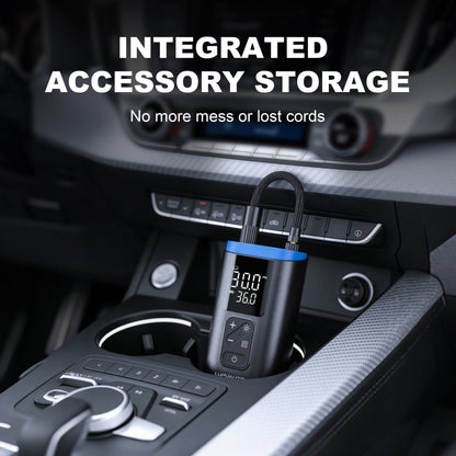 KONTOP Mini Portable Tire Inflator | Cordless Air Pump with Auto Shut-Off & Power Bank